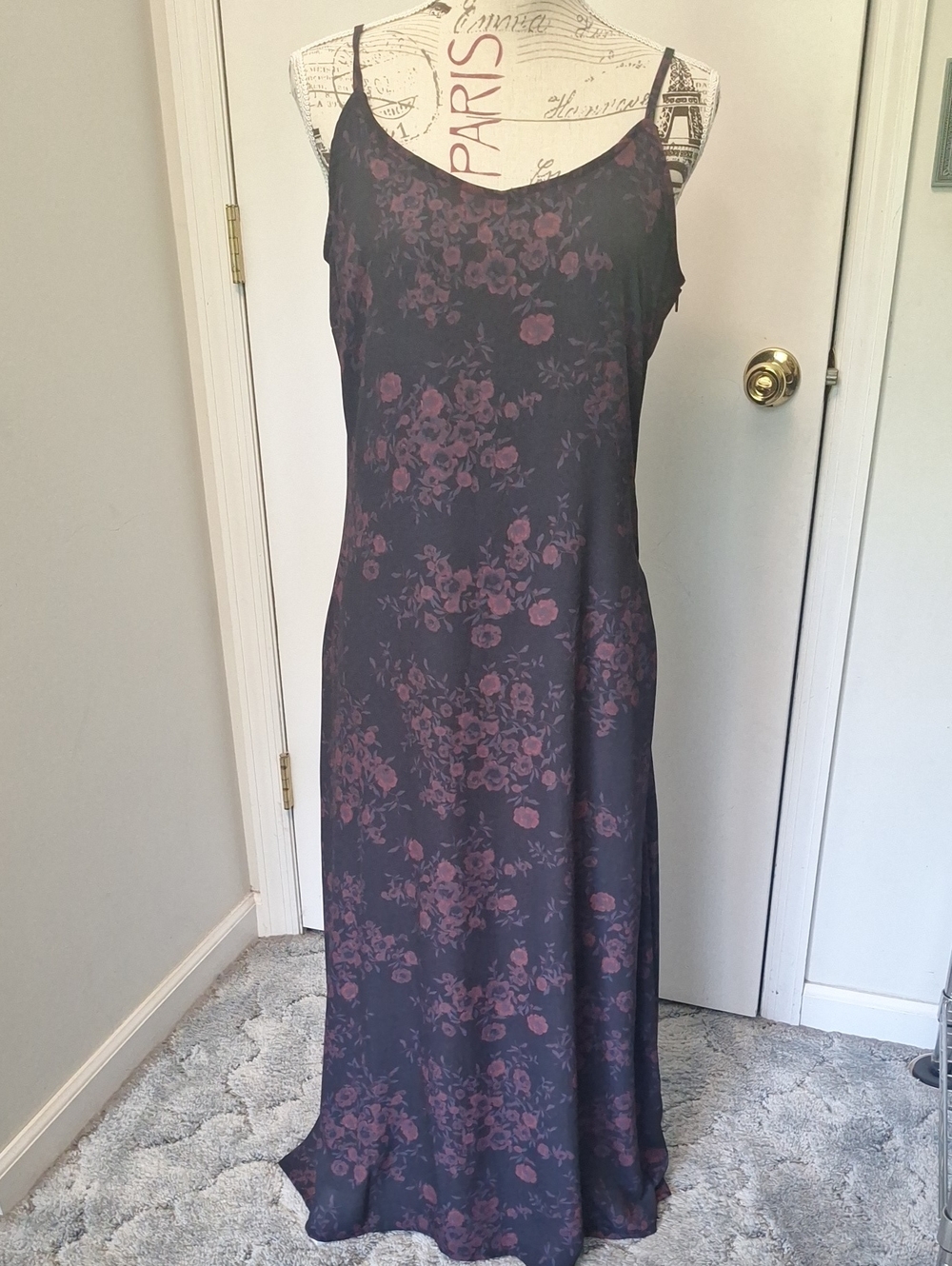 Thorn & Fable Floral Maxi Slip Dress Size M From Hot Topic NWT
